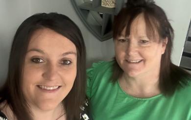 Michelle Foley and Mary Simpson smiling