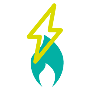 Electric and gas icon