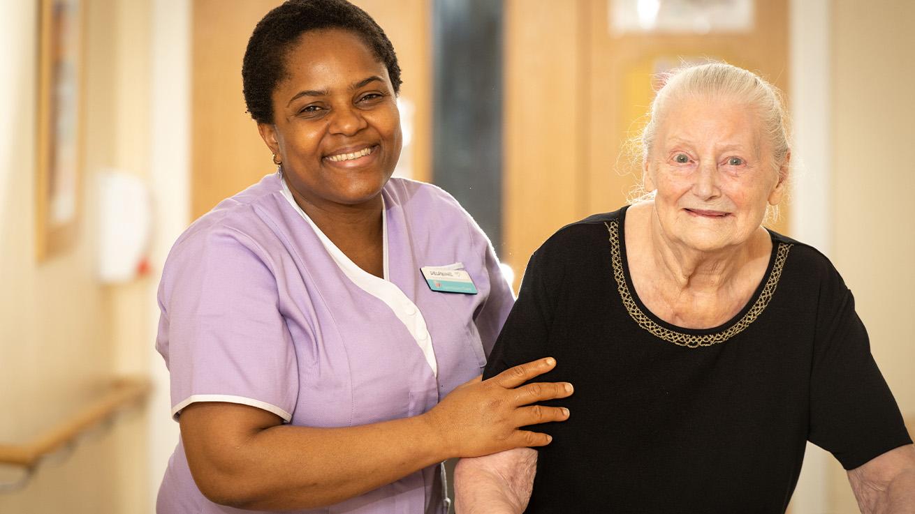 Care assistant with resident