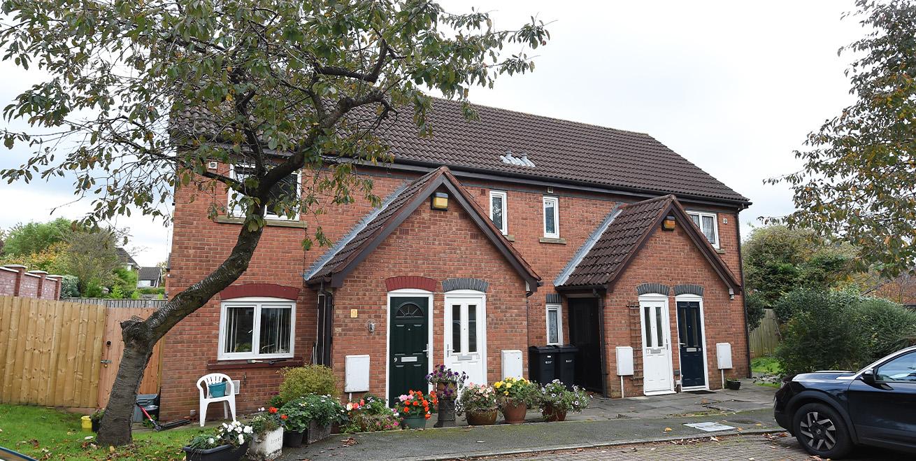 Row of homes in Chester